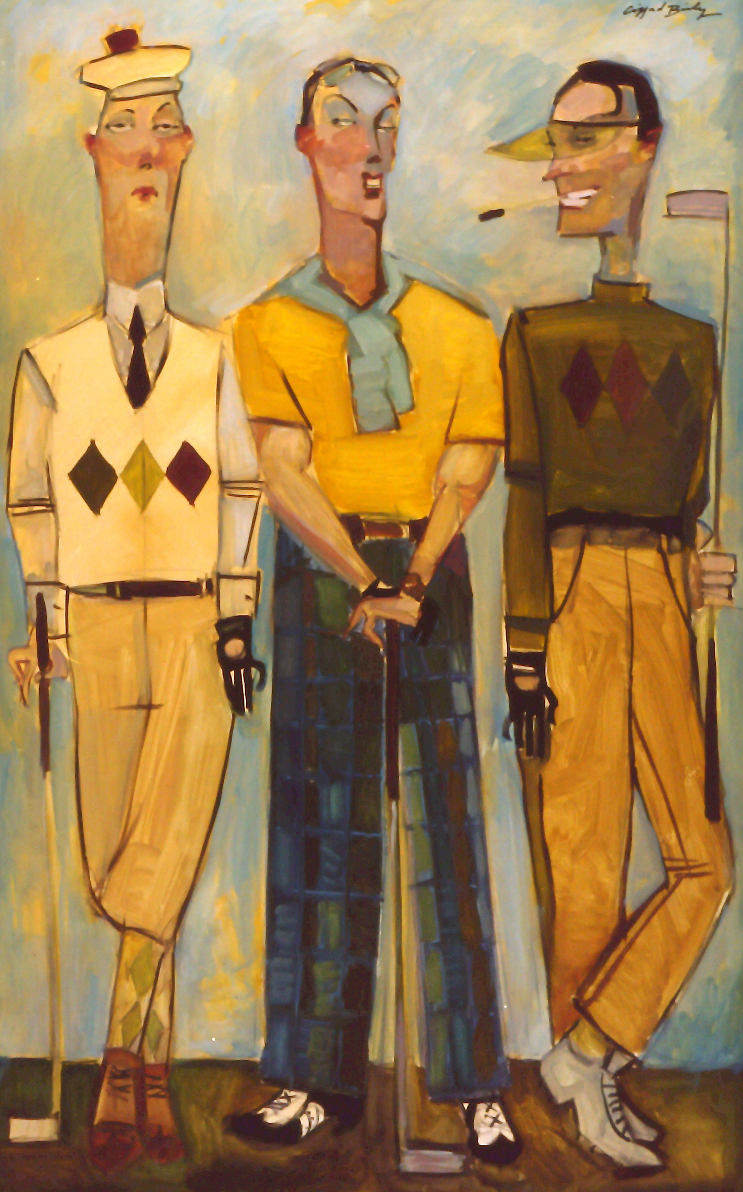 Three Bogeys by Clifford Bailey Fine Art