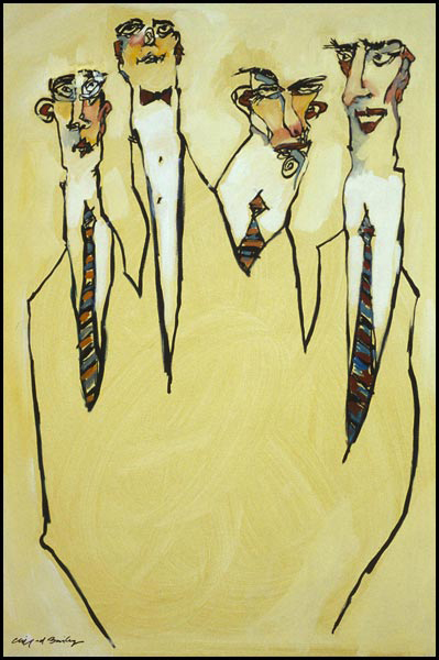 Men Without Hair by Clifford Bailey Fine Art
