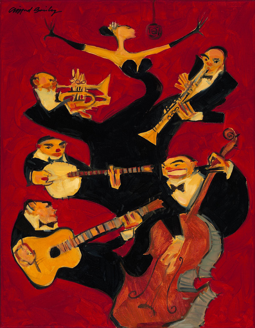 "Red Sextet" by Clifford Bailey Fine Art