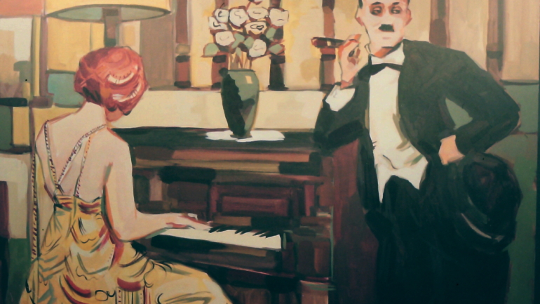 “Chaplin at the Piano”