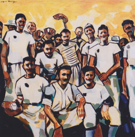"Pepe's Baseball Team" by Clifford Bailey Fine Art