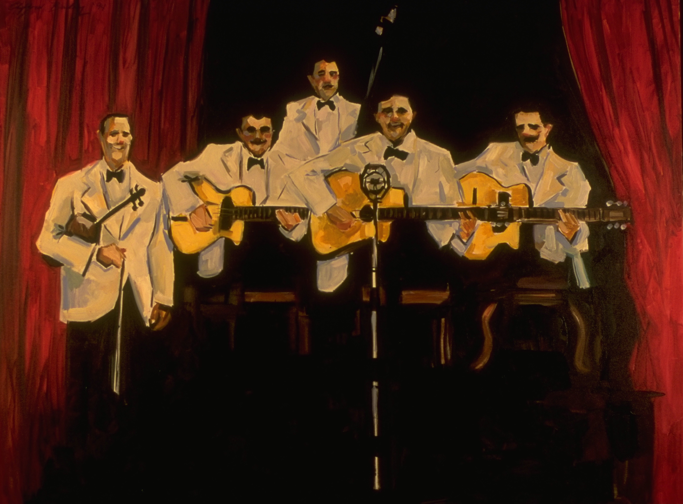 "The Hot Club of France" by Clifford Bailey Fine Art