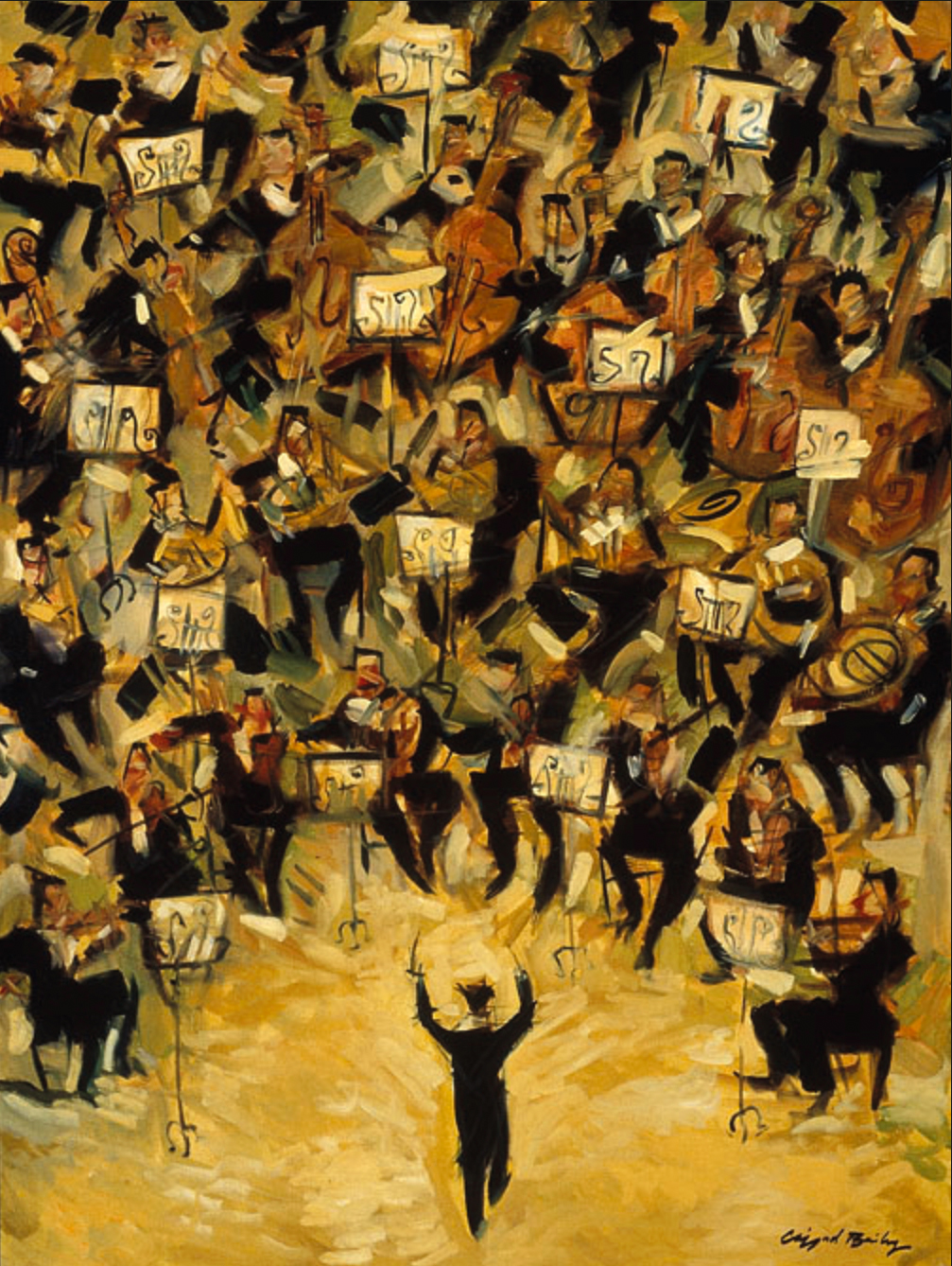 "Frenzy in F Sharp Minor" by Clifford Bailey Fine Art