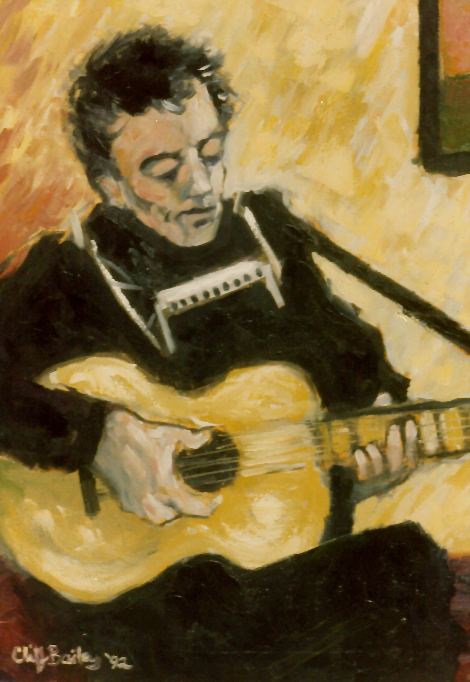 "Bob Dylan" (1992) by Clifford Bailey Fine Art
