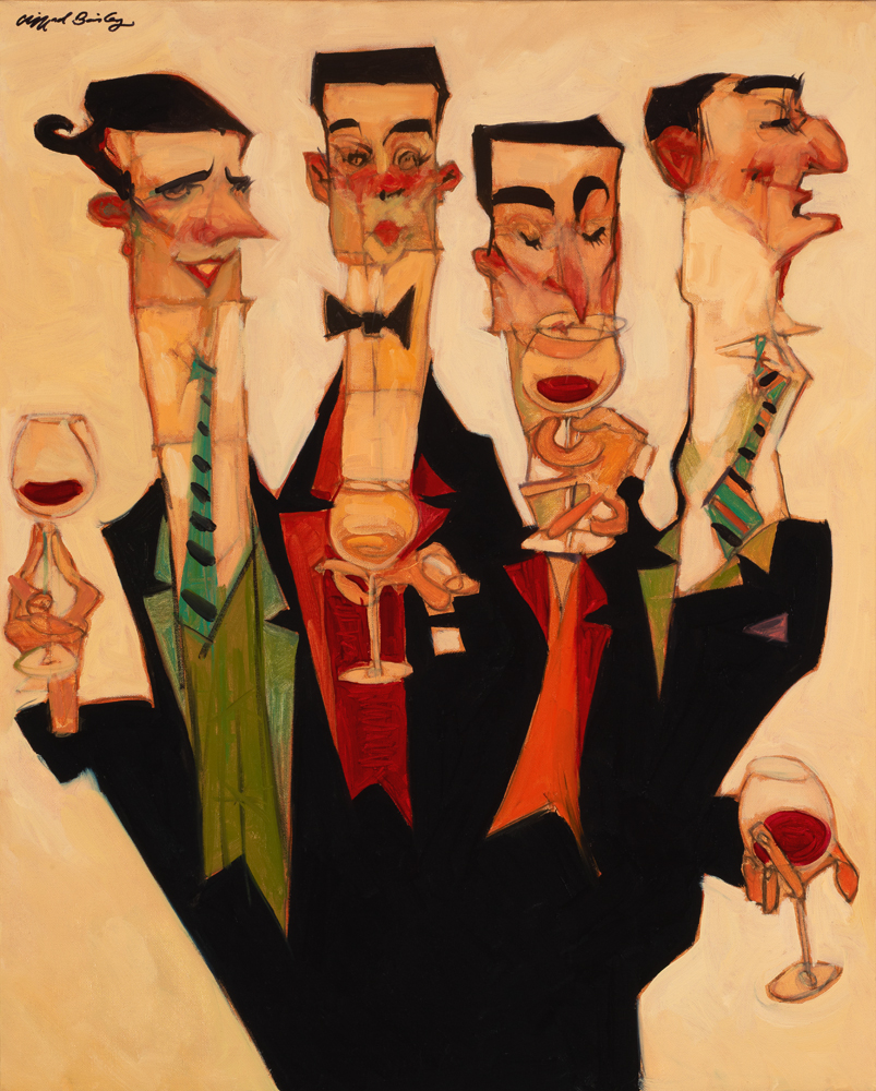 The Wine Tasters by Clifford Bailey Fine Art