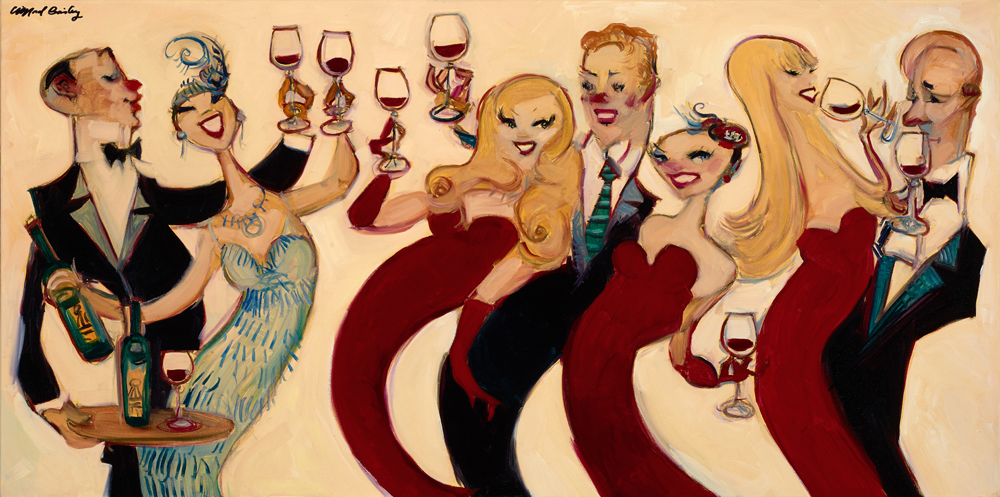 Seven Sippers by Clifford Bailey Fine Art