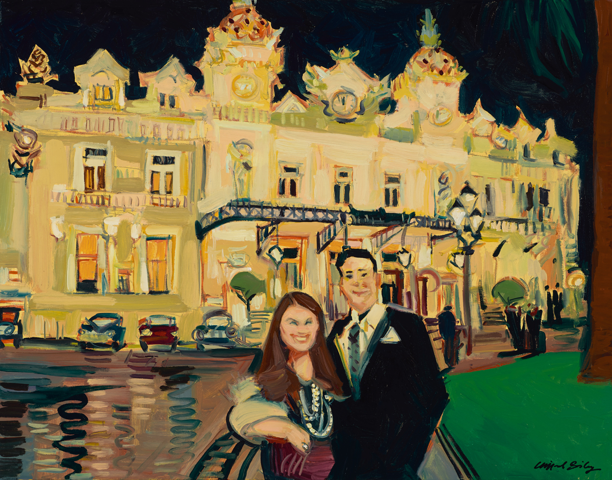 Clifford Bailey Fine Art, Dan and Annette in Monte Carlo
