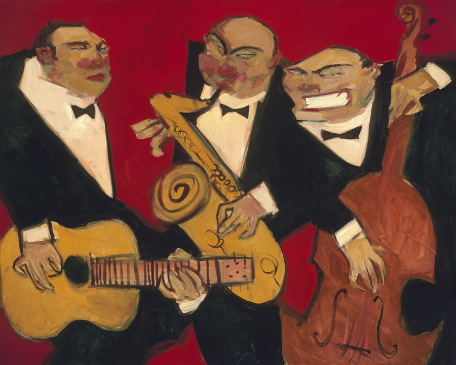 Le Jazz Rouge Giclee by Clifford Bailey Fine Art Shop