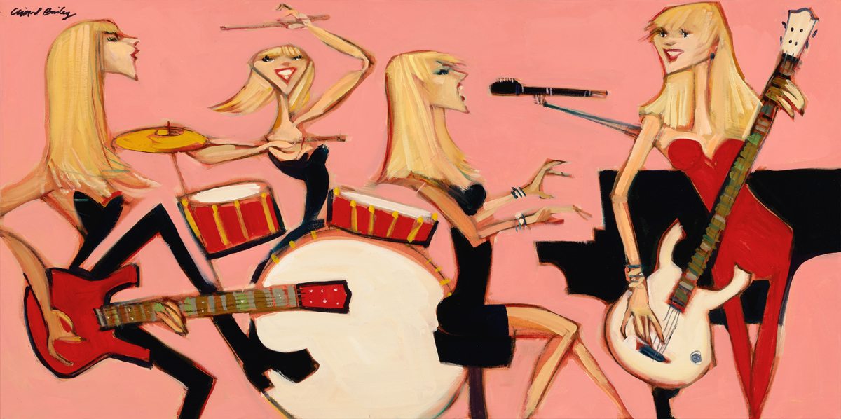“The Pink Ladies” by Clifford Bailey Fine Art 24x48