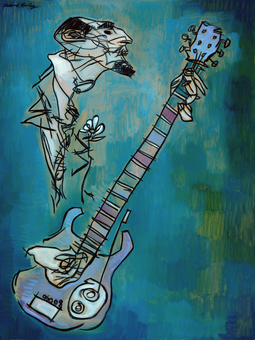 "Guitar Mike" by Clifford Bailey Artist
