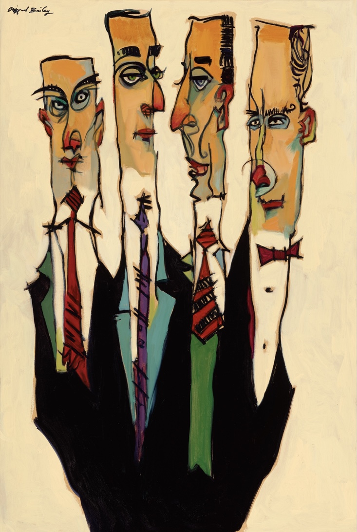 "Four Suits" by Clifford Bailey Artist