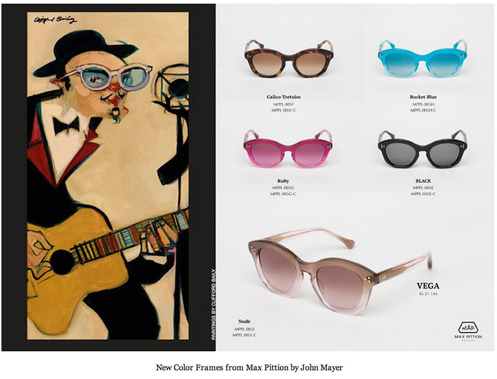 John Mayer, Clifford Bailey, Max Pittion, Sunglasses